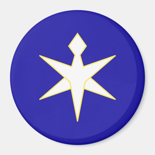 Flagge der Präfektur Chiba, Japan Magnet (Vorne)