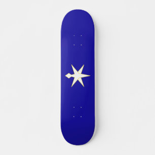 Flagge der Präfektur Chiba, Japan Skateboard