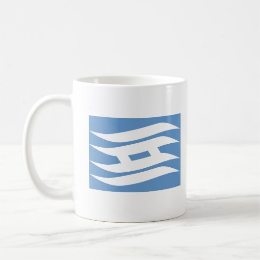 Flagge der Präfektur Hyogo, Japan Kaffeetasse (Links)