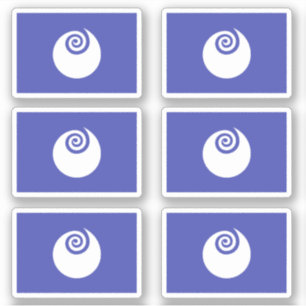 Flagge der Präfektur Ibaraki, Japan Aufkleber