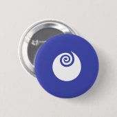 Flagge der Präfektur Ibaraki, Japan Button (Vorne & Hinten)