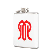 Flagge der Präfektur Kanagawa, Japan Flachmann (Links)