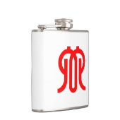 Flagge der Präfektur Kanagawa, Japan Flachmann (Rechts)