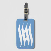 Flagge der Präfektur Kanagawa, Japan Gepäckanhänger (Vorderseite Vertikal)