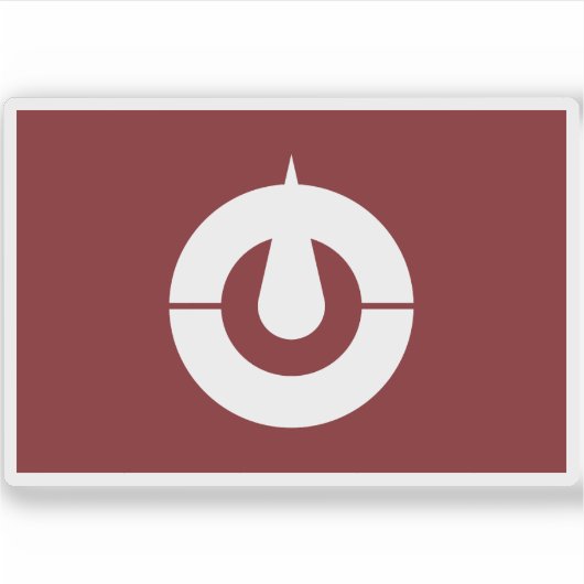Flagge der Präfektur Kōchi, Japan Aufkleber (Vorderseite)