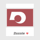 Flagge der Präfektur Kumamoto, Japan Aufkleber (Blatt)