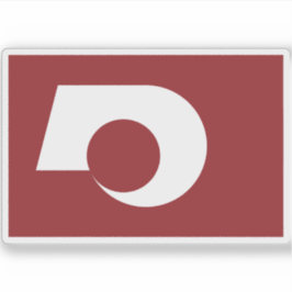 Flagge der Präfektur Kumamoto, Japan Aufkleber