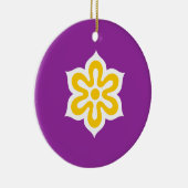 Flagge der Präfektur Kyoto, Japan Keramik Ornament (Rechts)