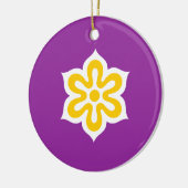 Flagge der Präfektur Kyoto, Japan Keramik Ornament (Links)