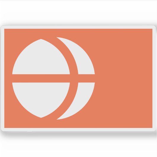 Flagge der Präfektur Nagano, Japan Aufkleber (Vorderseite)