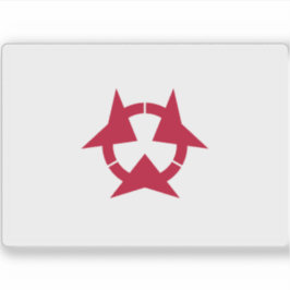 Flagge der Präfektur Oita (Ōita), Japan Aufkleber