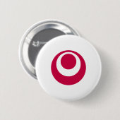 Flagge der Präfektur Okinawa, Japan Button (Vorne & Hinten)