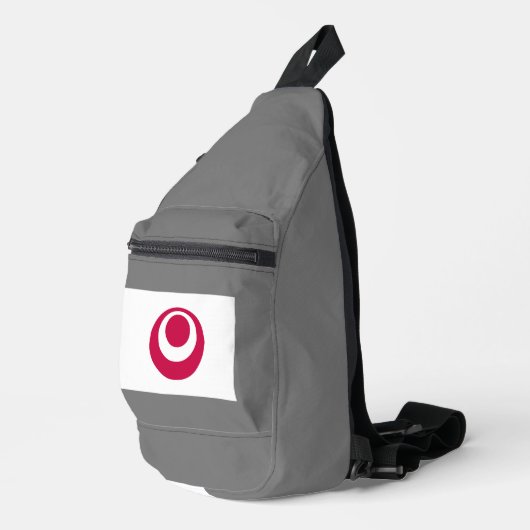 Flagge der Präfektur Okinawa, Japan Crossbody Bag (Rechte Ecke)