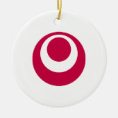 Flagge der Präfektur Okinawa, Japan Keramik Ornament (Vorne)