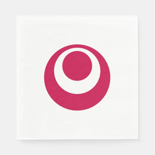 Flagge der Präfektur Okinawa, Japan Serviette (Vorderseite)