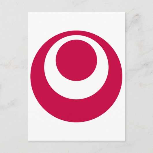 Flagge der Präfektur Okinawa Postkarte (Vorderseite)