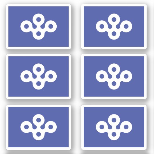 Flagge der Präfektur Osaka, Japan Aufkleber (Vorderseite)