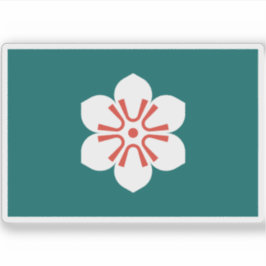 Flagge der Präfektur Saga, Japan Aufkleber