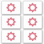 Flagge der Präfektur Saitama, Japan Aufkleber (Vorderseite)