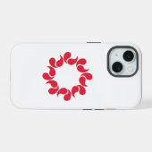 Flagge der Präfektur Saitama, Japan iPhone 15 Hülle (Rückseite (Horizontal))