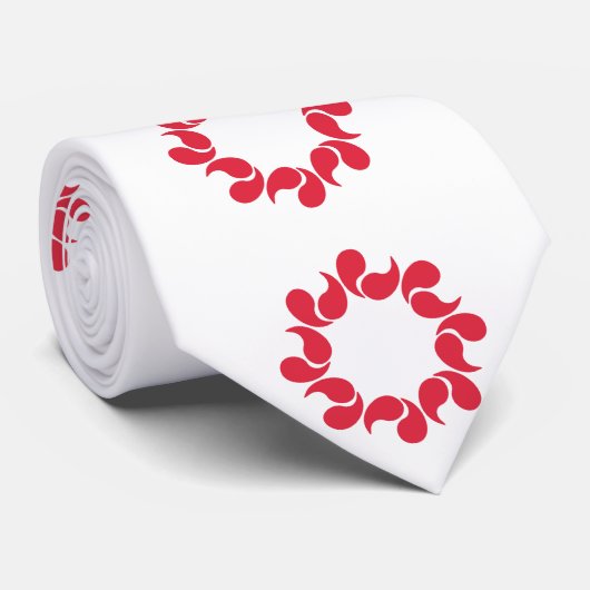 Flagge der Präfektur Saitama, Japan Krawatte (Gerollt)