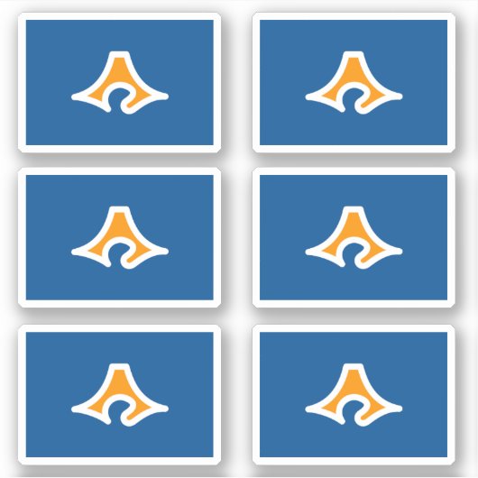 Flagge der Präfektur Shizuoka, Japan Aufkleber (Vorderseite)