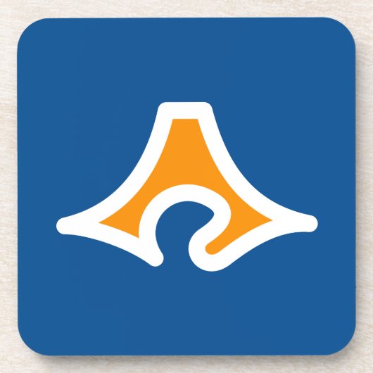 Flagge der Präfektur Shizuoka, Japan Getränkeuntersetzer (Vorderseite)