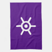 Flagge der Präfektur Tokio, Japan Geschirrtuch (Vertikal)