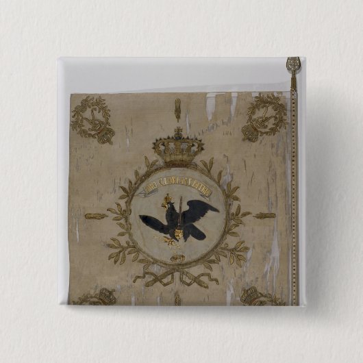 Flagge der preussischen Infanterie Button (Vorderseite)
