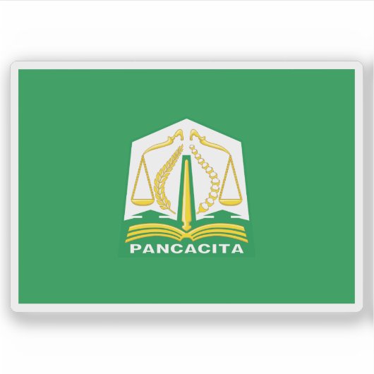 Flagge der Provinz Aceh, Indonesien Aufkleber (Vorderseite)