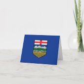 Flagge der Provinz Alberta Karte (Vorderseite)