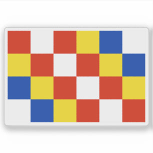 Flagge der Provinz Antwerpen, Belgien Aufkleber