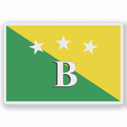 Flagge der Provinz Bocasdel Toro, Panama Aufkleber (Vorderseite)