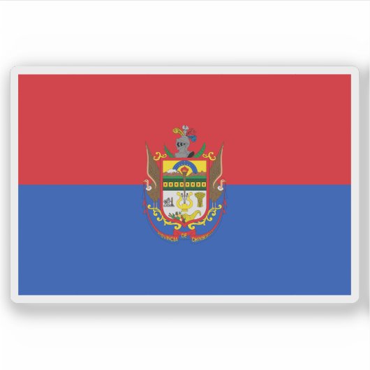 Flagge der Provinz Chimborazo, Ecuador Aufkleber (Vorderseite)