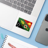 Flagge der Provinz Chimbu (Simbu), Papua Neue Guin Aufkleber (Laptop mit iPhone)