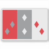 Flagge der Provinz Coclé, Panama Aufkleber (Vorderseite)