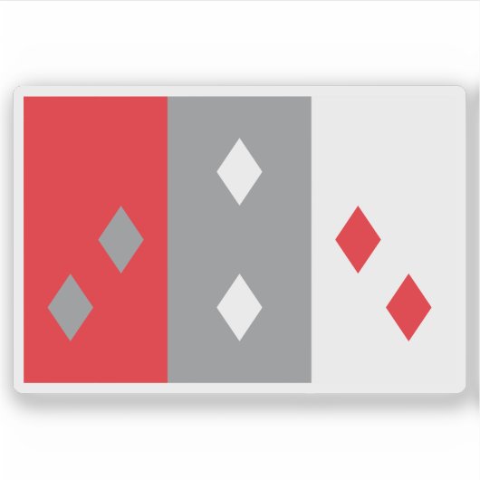 Flagge der Provinz Coclé, Panama Aufkleber (Vorderseite)