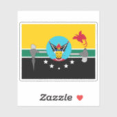 Flagge der Provinz Hela, Papua Neue Guinea Aufkleber (Blatt)