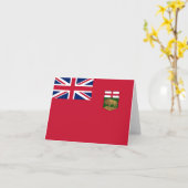 Flagge der Provinz Manitoba Karte (Gelbe Blume)