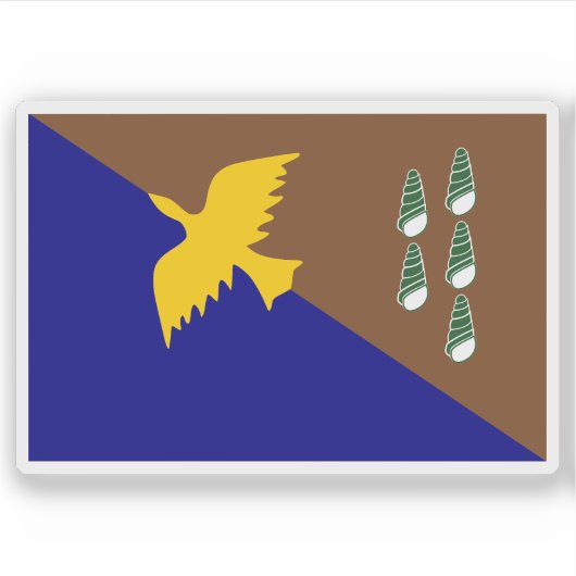 Flagge der Provinz Manus, Papua Neue Guinea Aufkleber (Vorderseite)