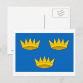 Flagge der Provinz Munster Postkarte (Vorne/Hinten)