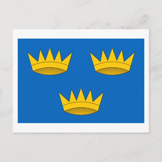 Flagge der Provinz Munster Postkarte (Vorderseite)