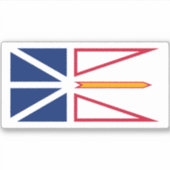 Flagge der Provinz Neufundland und Labrador Aufkleber (Vorderseite)