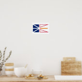 Flagge der Provinz Neufundland und Labrador Poster (Küche)