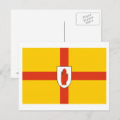 Flagge der Provinz Ulster Postkarte (Vorne/Hinten)
