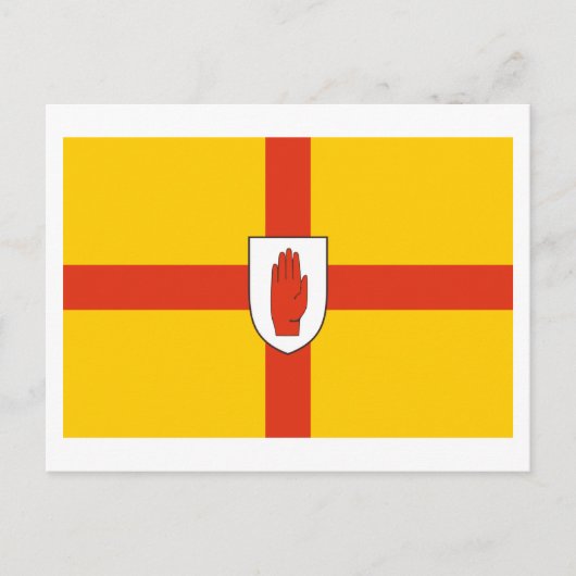 Flagge der Provinz Ulster Postkarte (Vorderseite)
