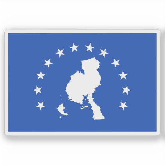 Flagge der Provinz Veraguas, Panama Aufkleber (Vorderseite)