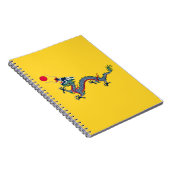 Flagge der Qing-Dynastie China Notizblock (Rechte Seite)
