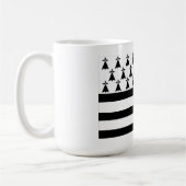 Flagge der Region Bretagne Kaffeetasse (Links)