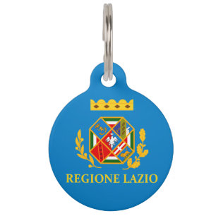 Flagge der Region Latium Haustiermarke